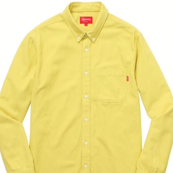 Supreme Denim Long Sleeve X-Large Back Logo - Picture 1 of 8